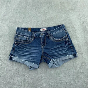 TMI Jean shorts Juniors size 7 blue 3646